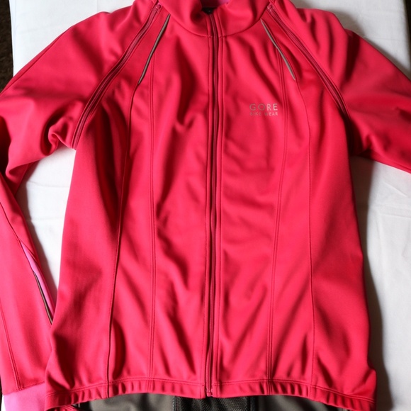 GORE Windstopper Bike Wear Women's Med Cycling Jacket Pink Softshell Commuting - Picture 16 of 16